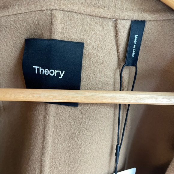 Theory Sileena Jacket Wool Cashmere Size S Camel Tan Quiet Luxury Fall Winterr - Picture 7 of 11